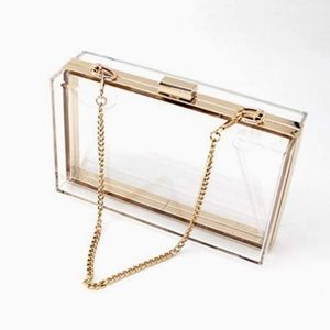 Transparent Plastic Clutch. New in original box